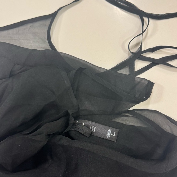 SKIMS Romance Long Sheer Halter Dress - Picture 5 of 7